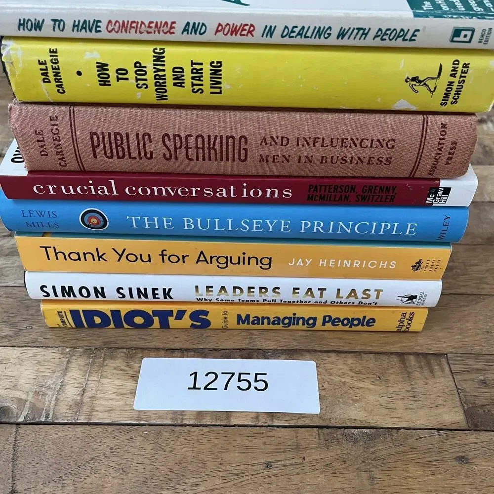 Business & Economics Leadership and Self-help Mixed Book Lot of 8